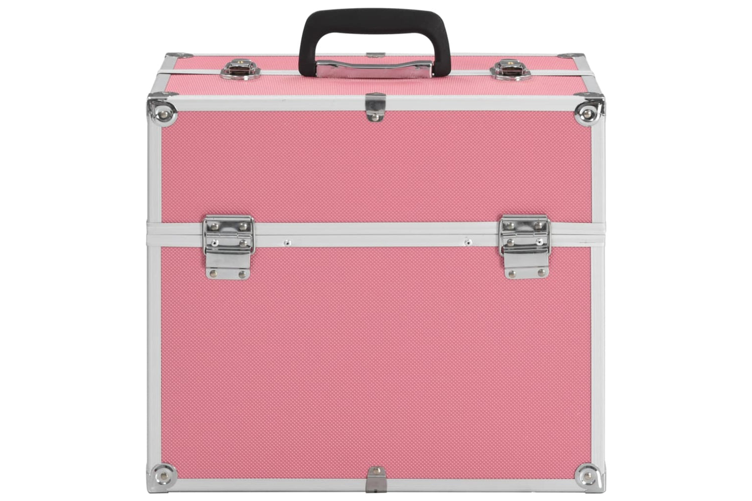 vidaXL 91834 Make-up Case 38x23x34cm Pink Aluminium-3