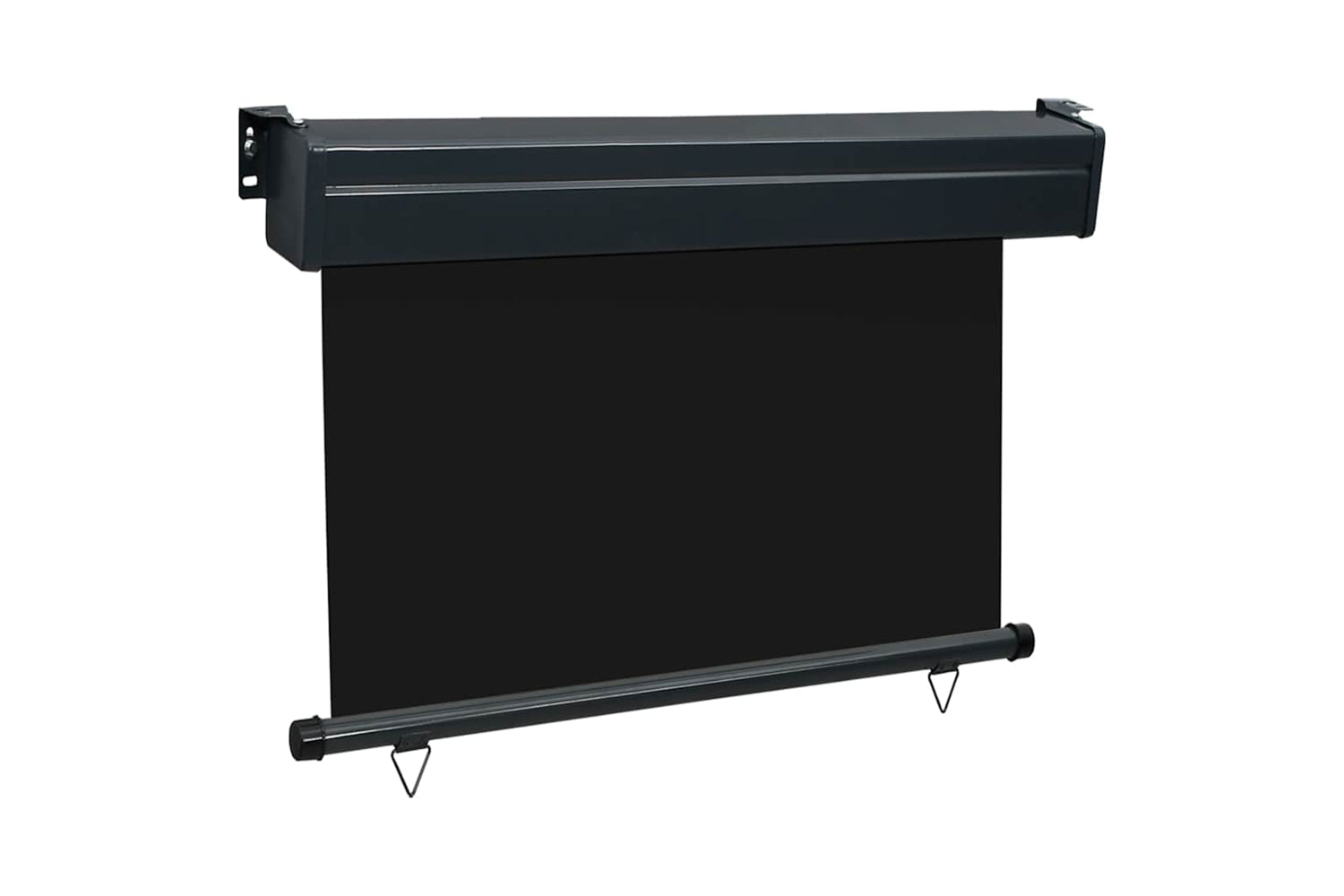 vidaXL Balcony Side Awning 105x250cm Black-3