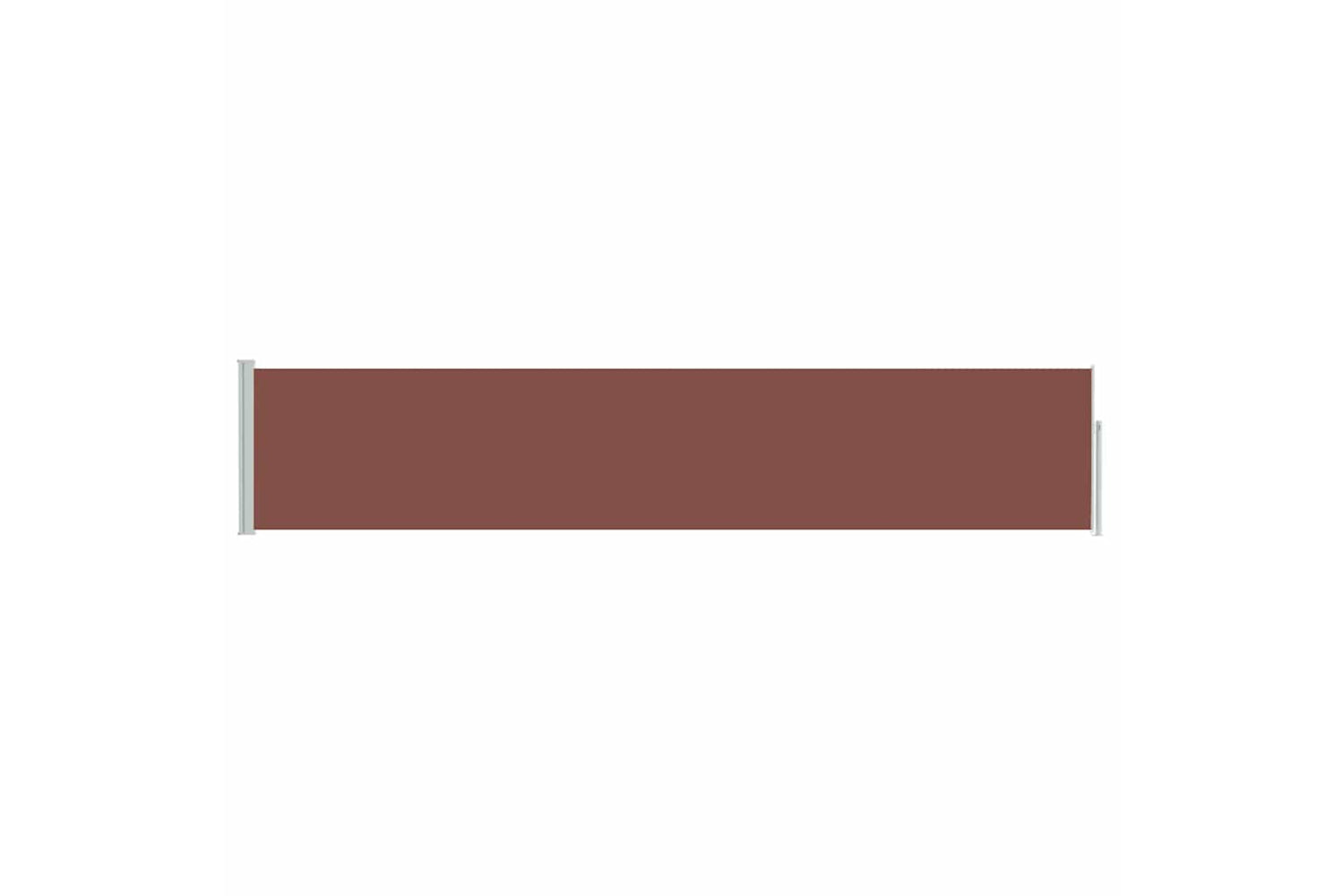 vidaXL 48387 Patio Retractable Side Awning 100x500cm Brown-3
