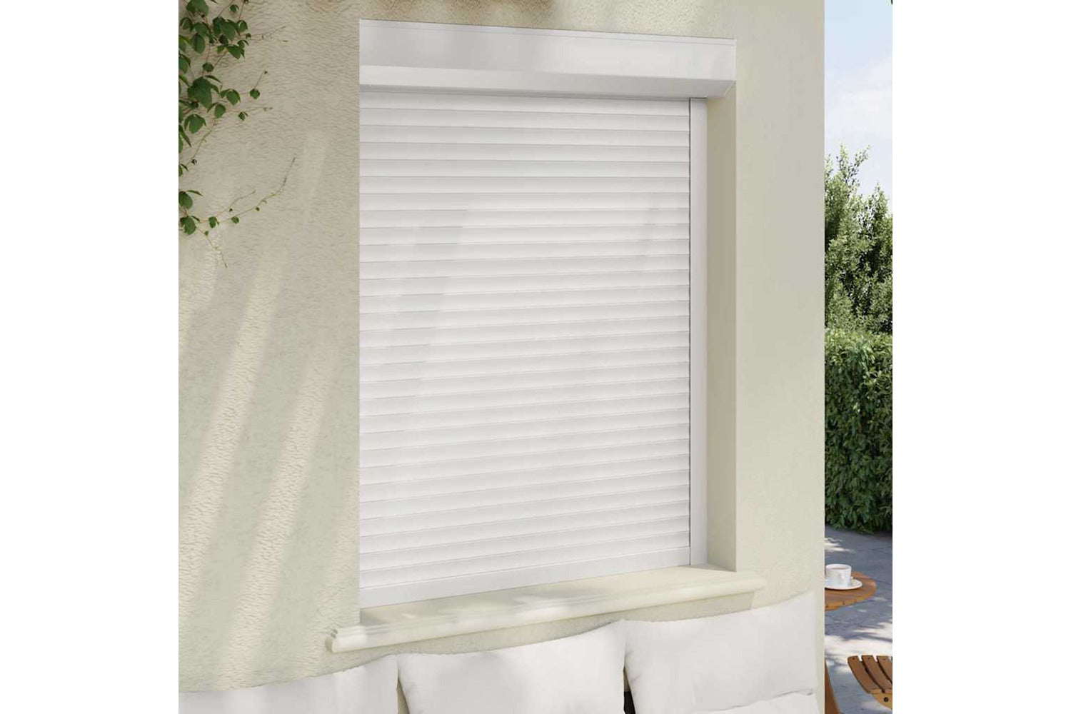 Vidaxl Roller Shutter Aluminium 100x130 Cm White-3