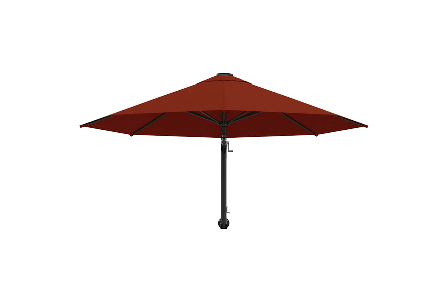 vidaXL Wall-mounted Parasol With Metal Pole 300cm Terracotta-4