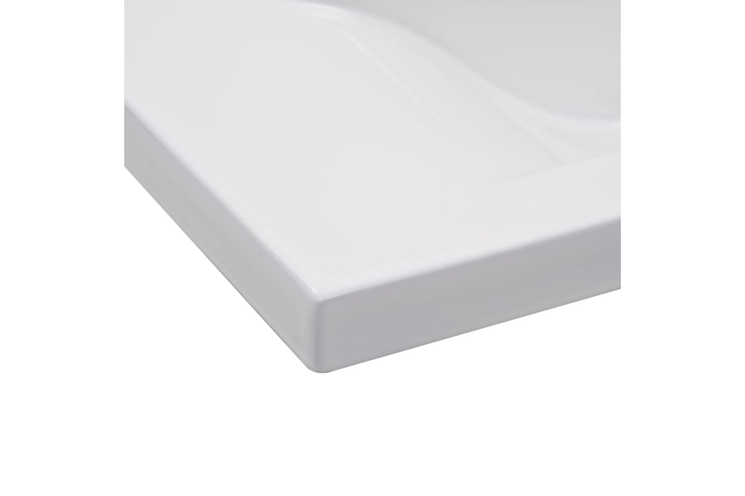vidaXL 145062 Built-in Basin 81x39.5x18.5cm Ceramic White-4