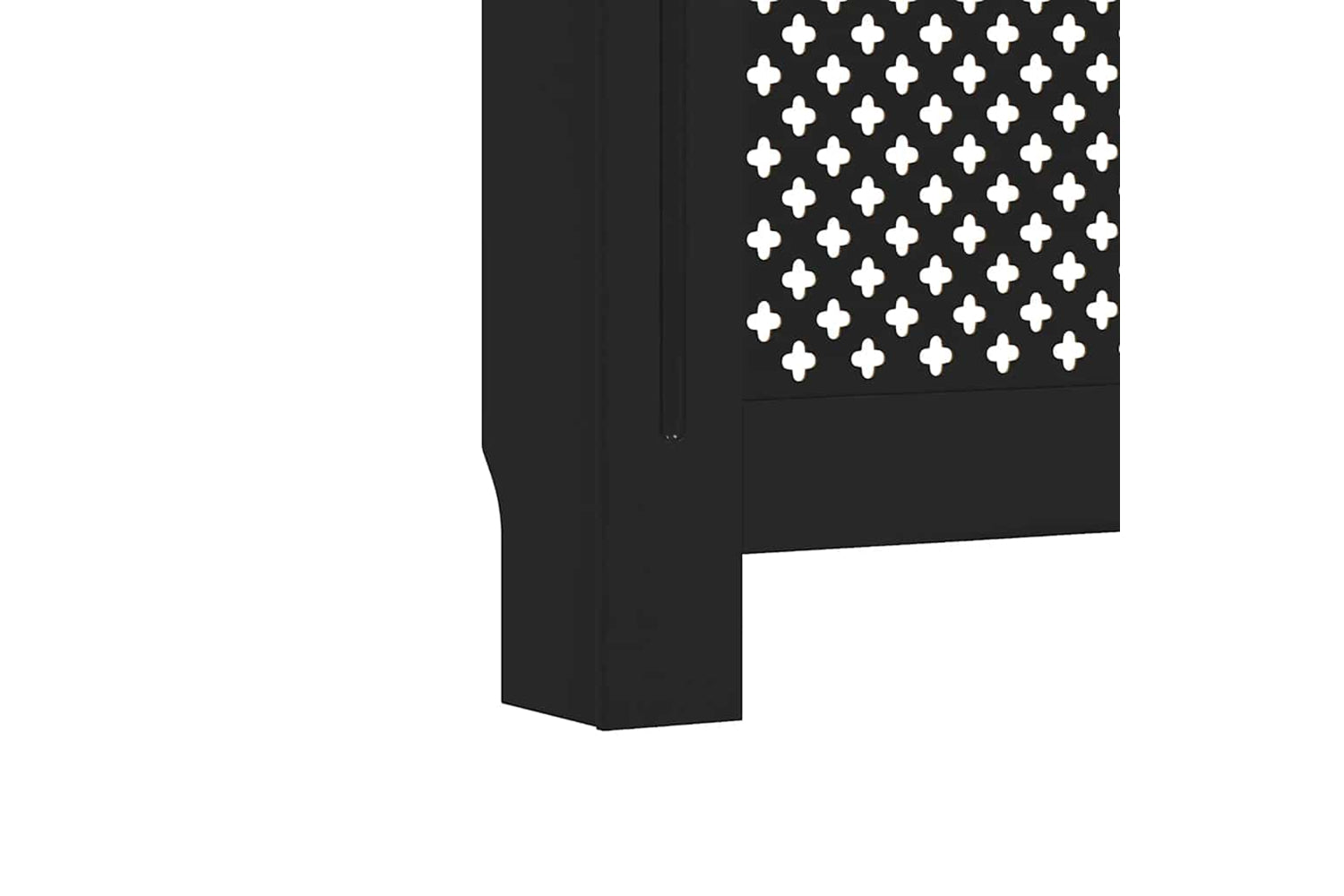 vidaXL Radiator Cover Black 152x19x81.5cm Mdf-6