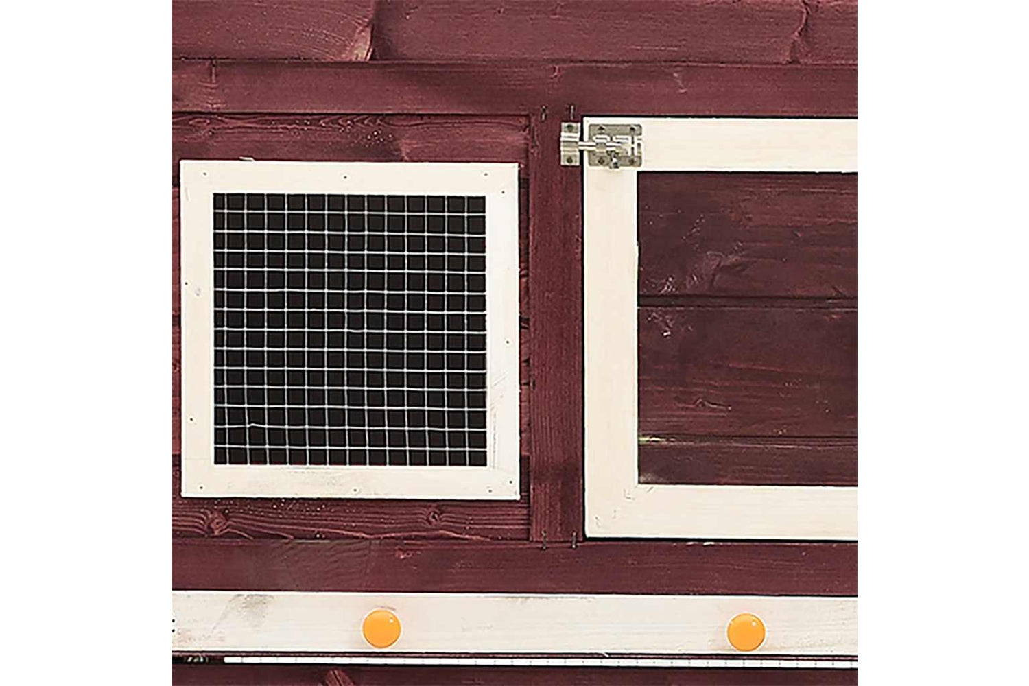 vidaXL 170870 Rabbit Hutch Mocha And White 140x63x120cm Solid Firwood-7