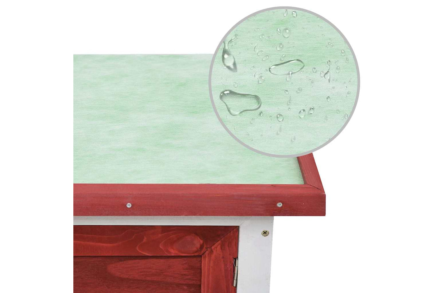 Vidaxl 170830 Outdoor Rabbit Hutch 1 Layer Red Wood-7