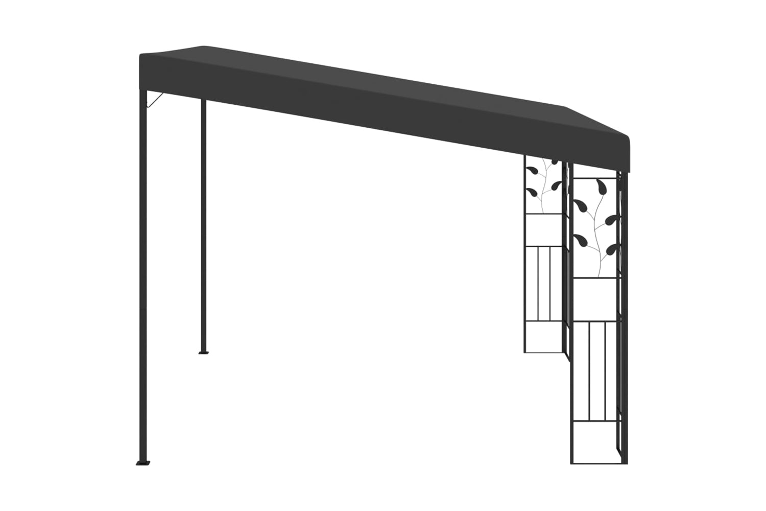 Vidaxl 48000 Wall-mounted Gazebo 3x3x2.5 M Anthracite-4