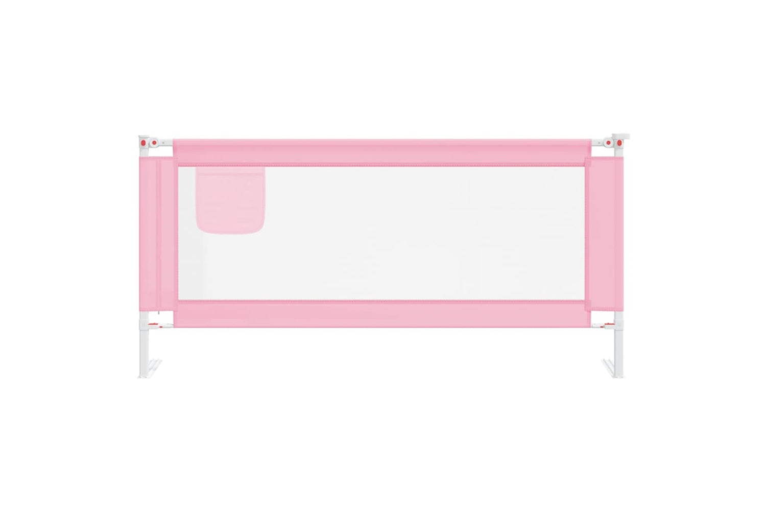 Vidaxl Toddler Safety Bed Rail Pink 190x25 Cm Fabric-2