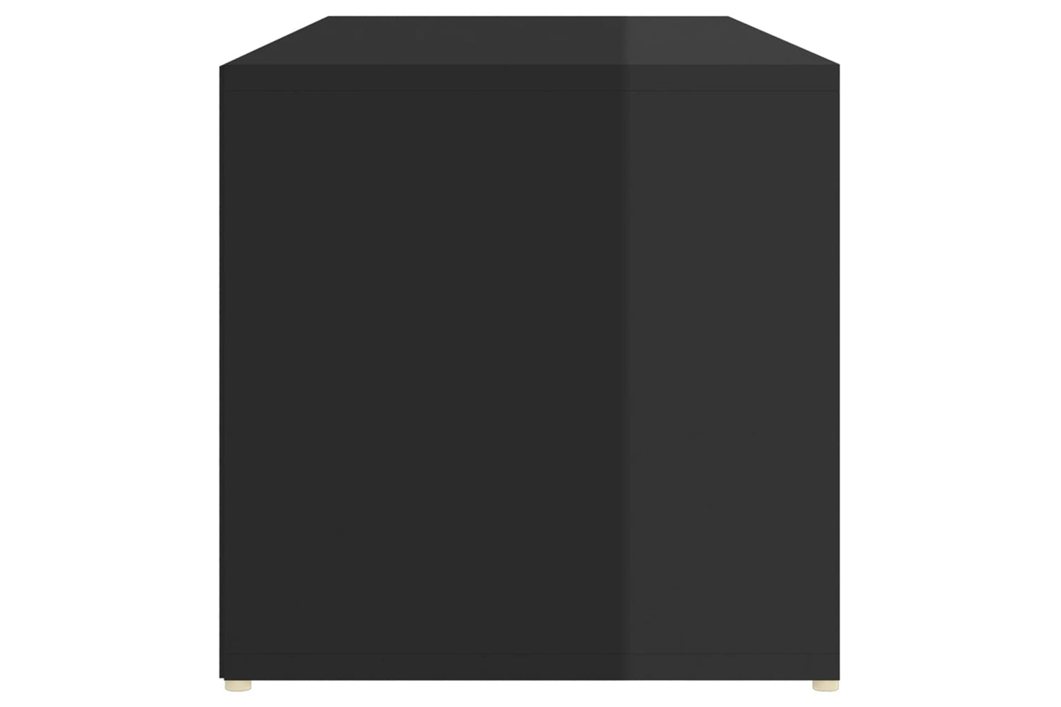 vidaXL 804470 Shoe Storage Bench High Gloss Black 105x35x35cm Engineered Wood-4