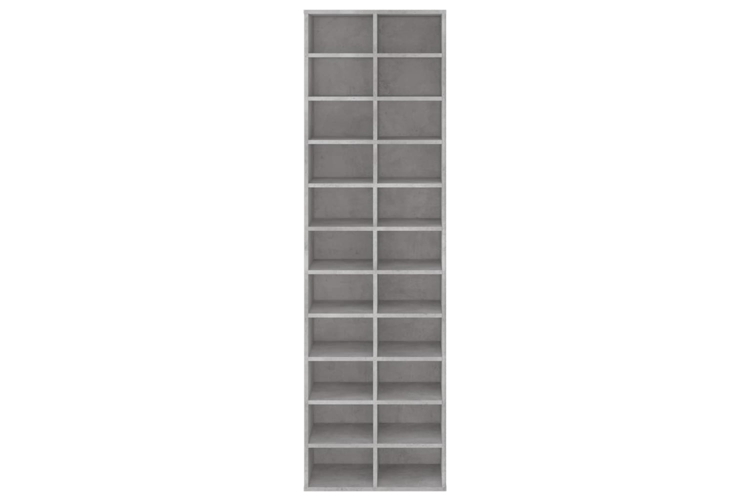 vidaXL 800373 Shoe Cabinet Concrete Grey 54x34x183cm Engineered Wood-3