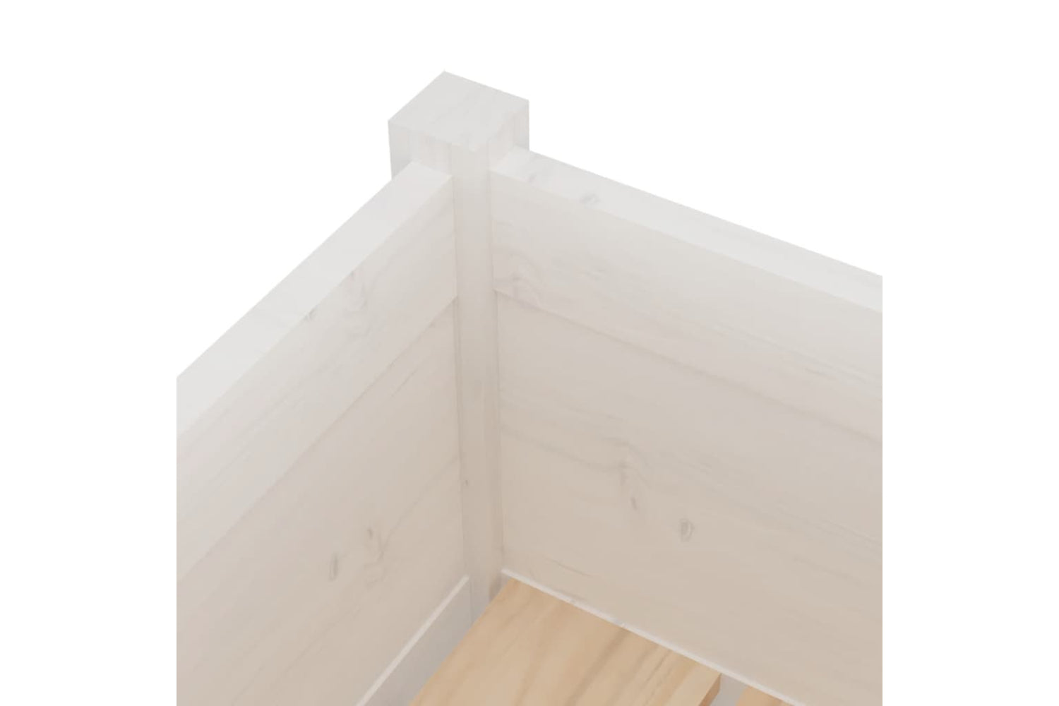 vidaXL 810822 Garden Planters 2 Pcs White 70x31x70cm Solid Pinewood-5