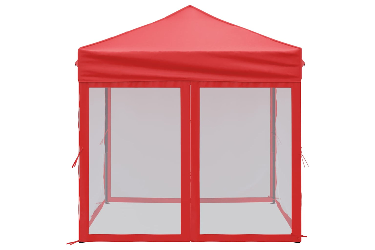 Vidaxl 93513 Folding Party Tent With Sidewalls Red 2x2 M-3