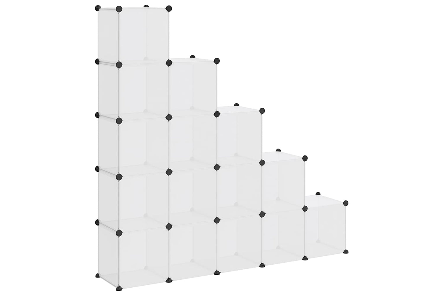 Vidaxl 340549 Storage Cube Organiser With 15 Cubes Transparent Pp-6