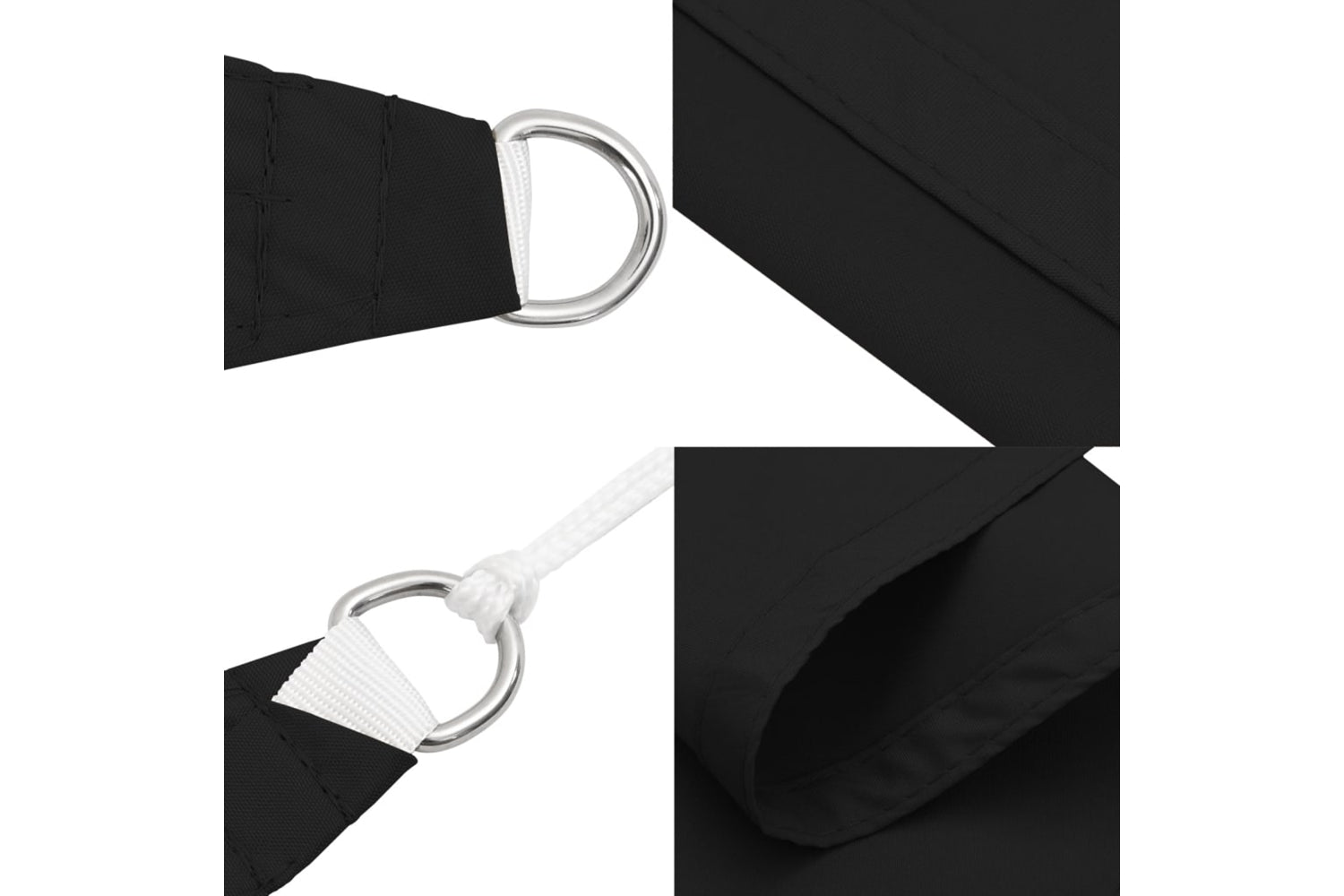 Vidaxl 135743 Sunshade Sail Oxford Fabric Square 3.6x3.6 M Black-6