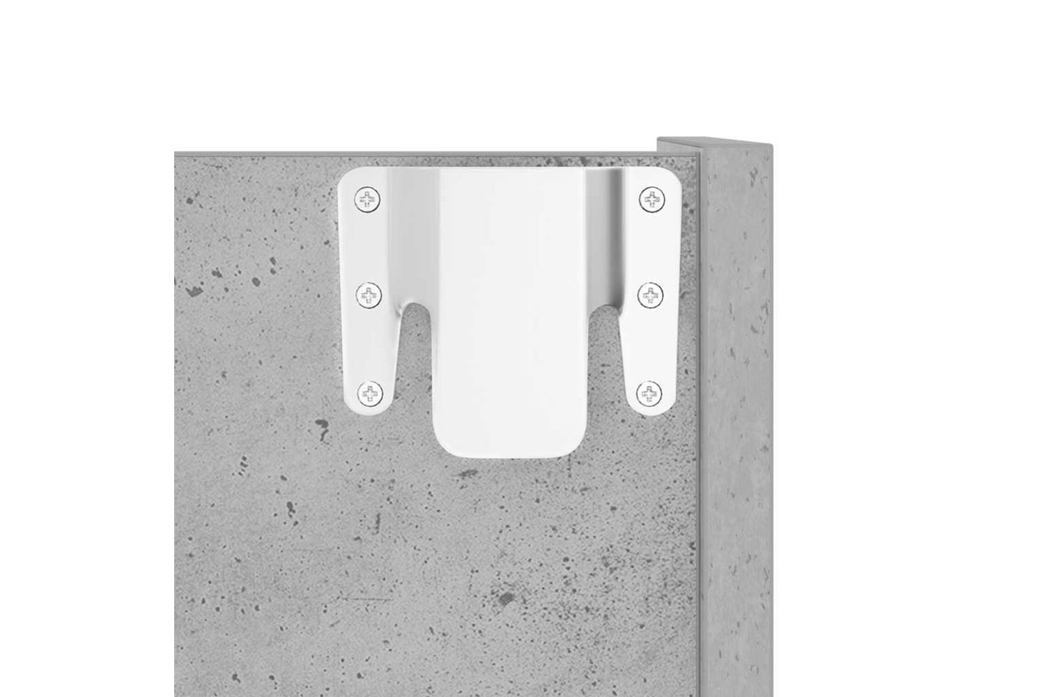 vidaXL 806727 Wall Shoe Cabinets 2 Pcs Concrete Grey 60x18x60cm Engineered Wood-8