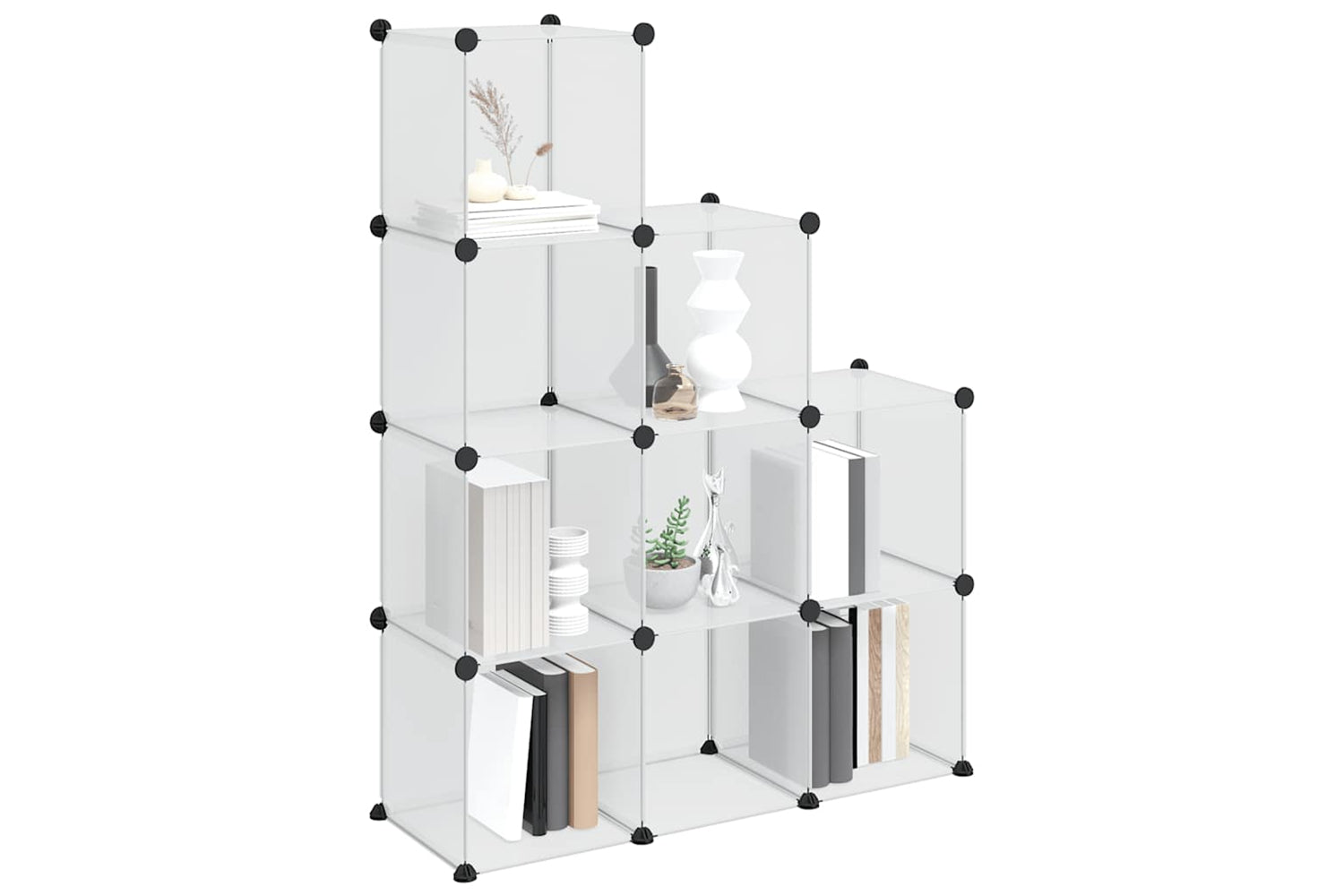 Vidaxl 340551 Storage Cube Organiser With 9 Cubes Transparent Pp-3