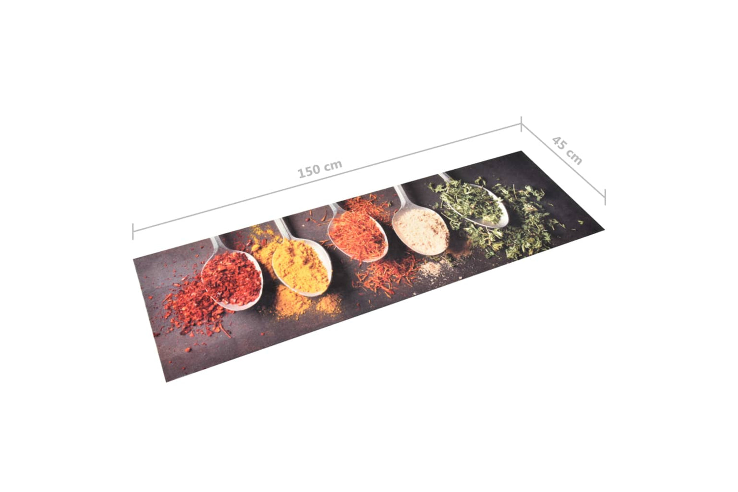 vidaXL 315979 Kitchen Carpet Washable Spoons 45x150cm-5