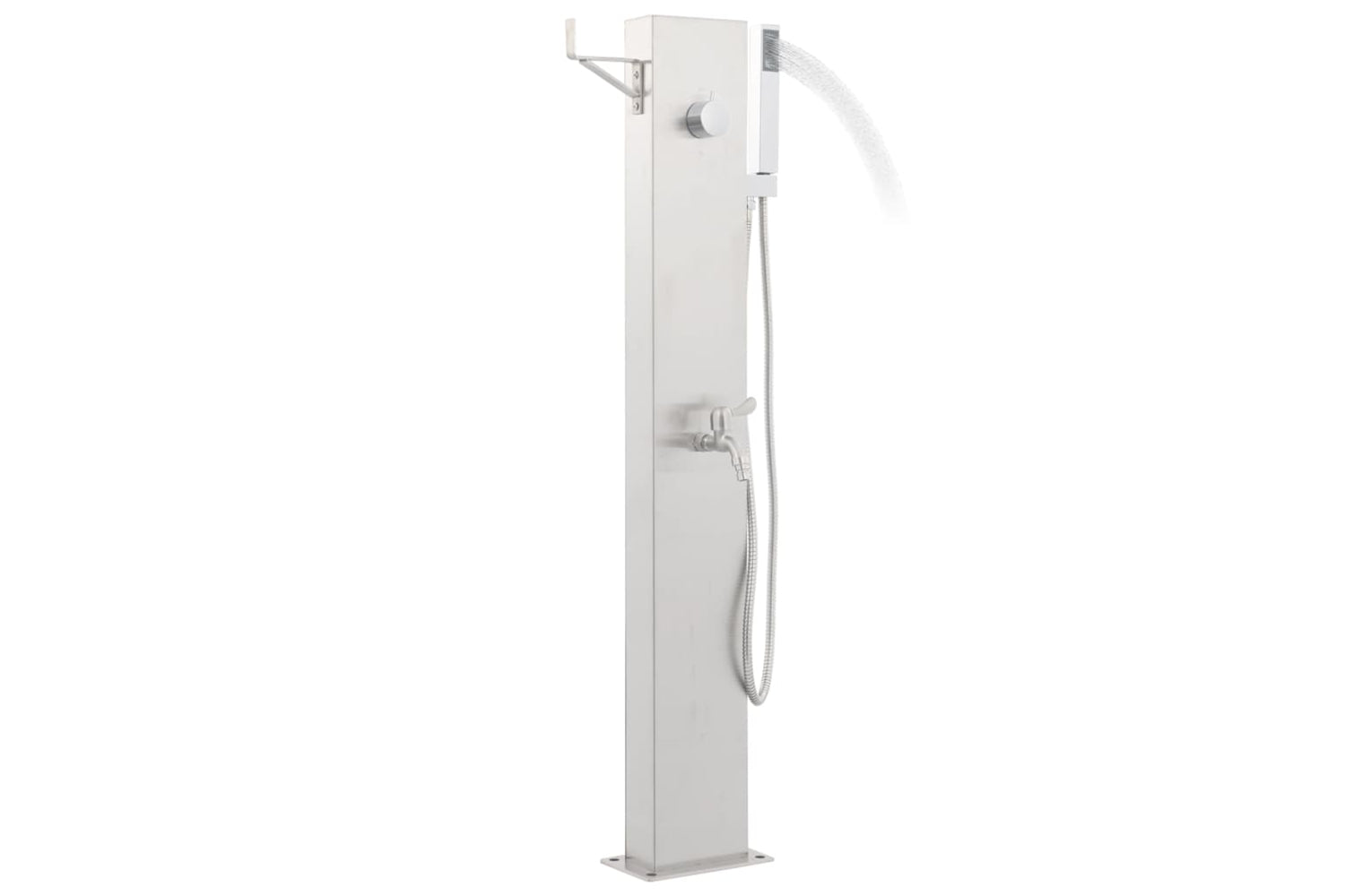 vidaXL 48206 Garden Shower Faucet 110cm Stainless Steel-3