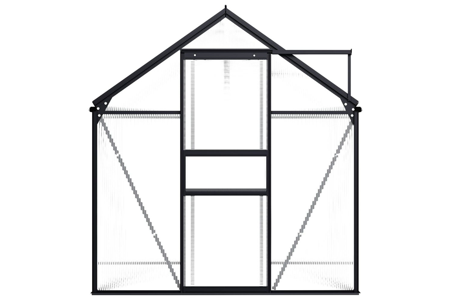 Vidaxl 48209 Greenhouse Anthracite Aluminium 3.61 Mâ²-3