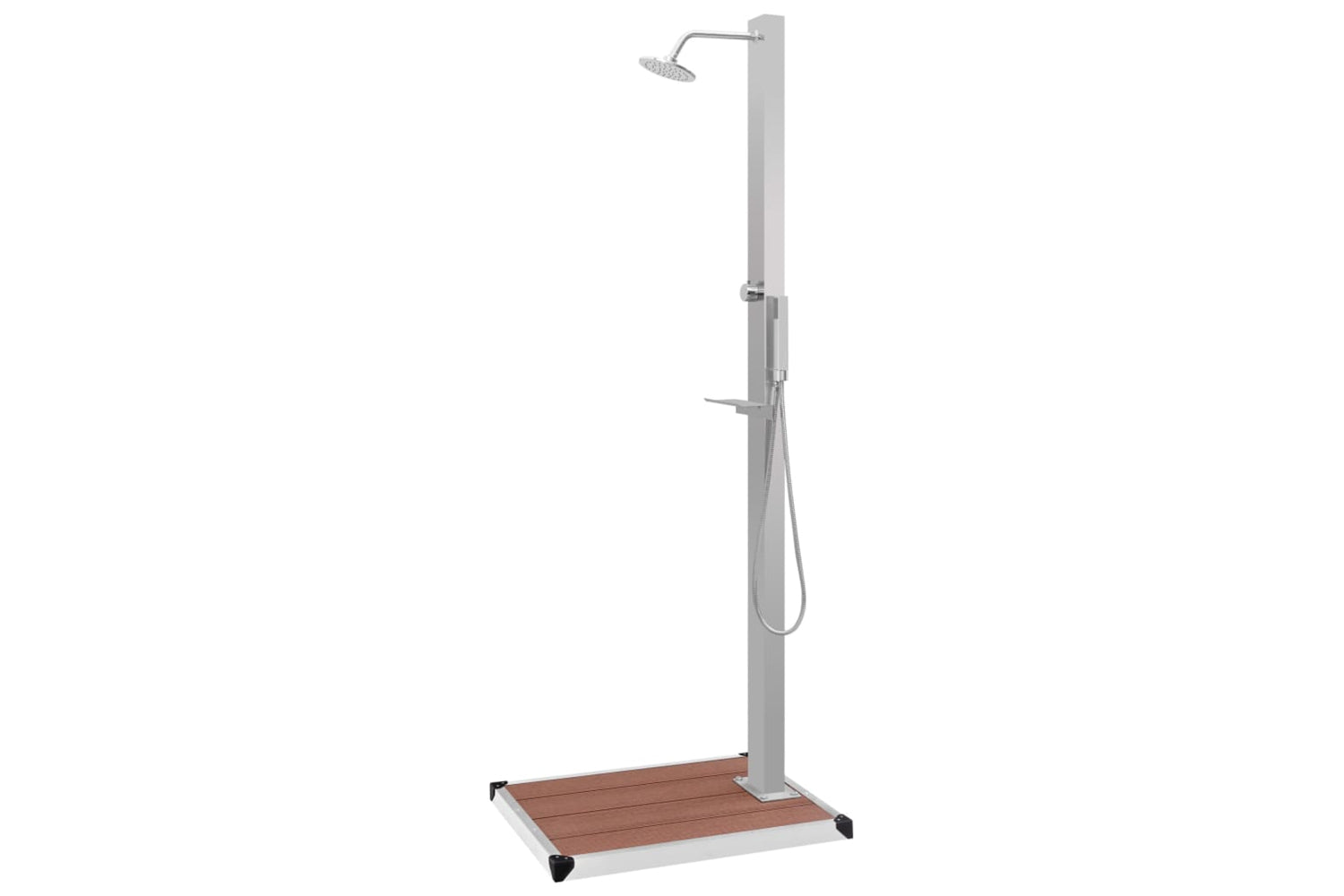 Vidaxl 3051285 Outdoor Shower With Tray Wpc Stainless Steel-5