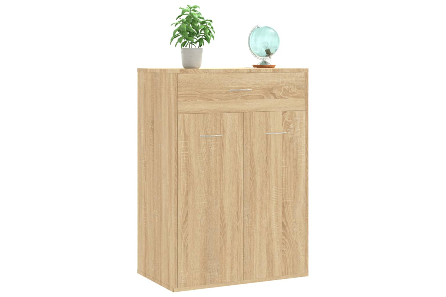 vidaXL 801074 Shoe Cabinet Sonoma Oak 60x35x84cm Engineered Wood-4