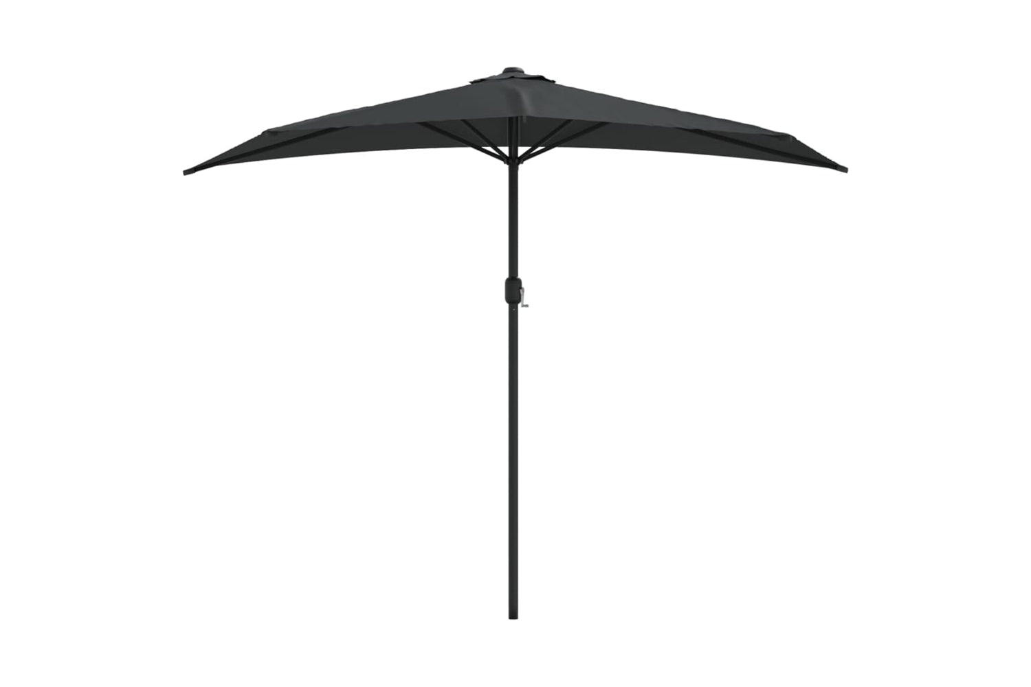 vidaXL 44589 Balcony Parasol With Aluminium Pole Anthracite 270x144cm Half-2