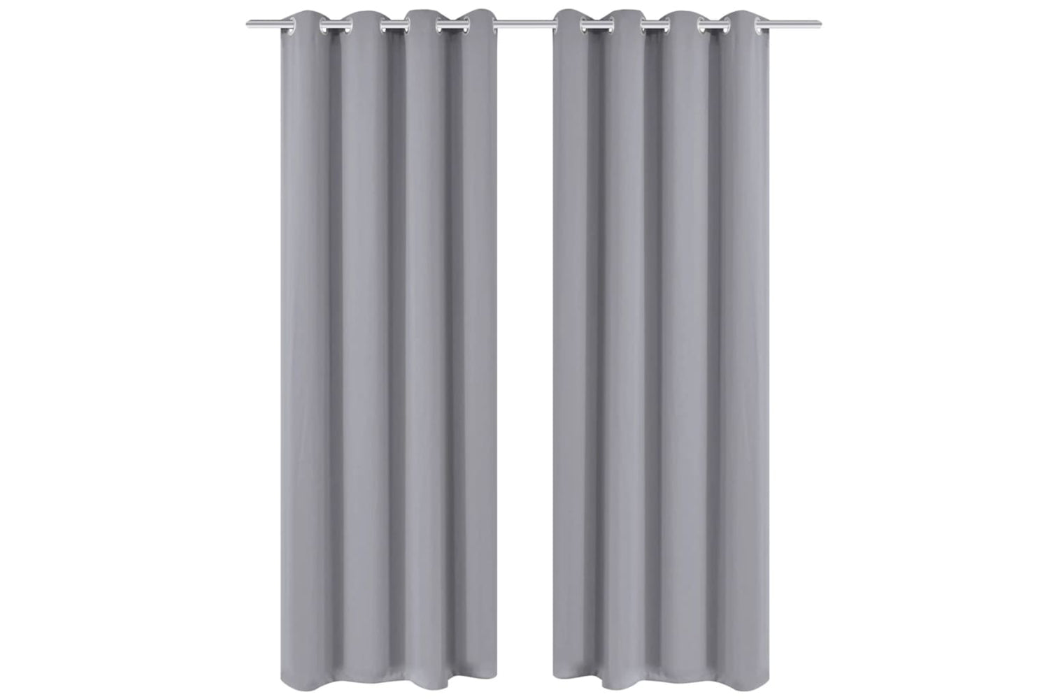 vidaXL 132206 Blackout Curtain With Metal Eyelets 270x245cm Grey-2