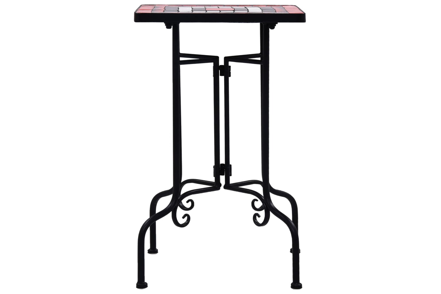 Vidaxl 46712 Mosaic Side Table Terracotta And White Ceramic-2