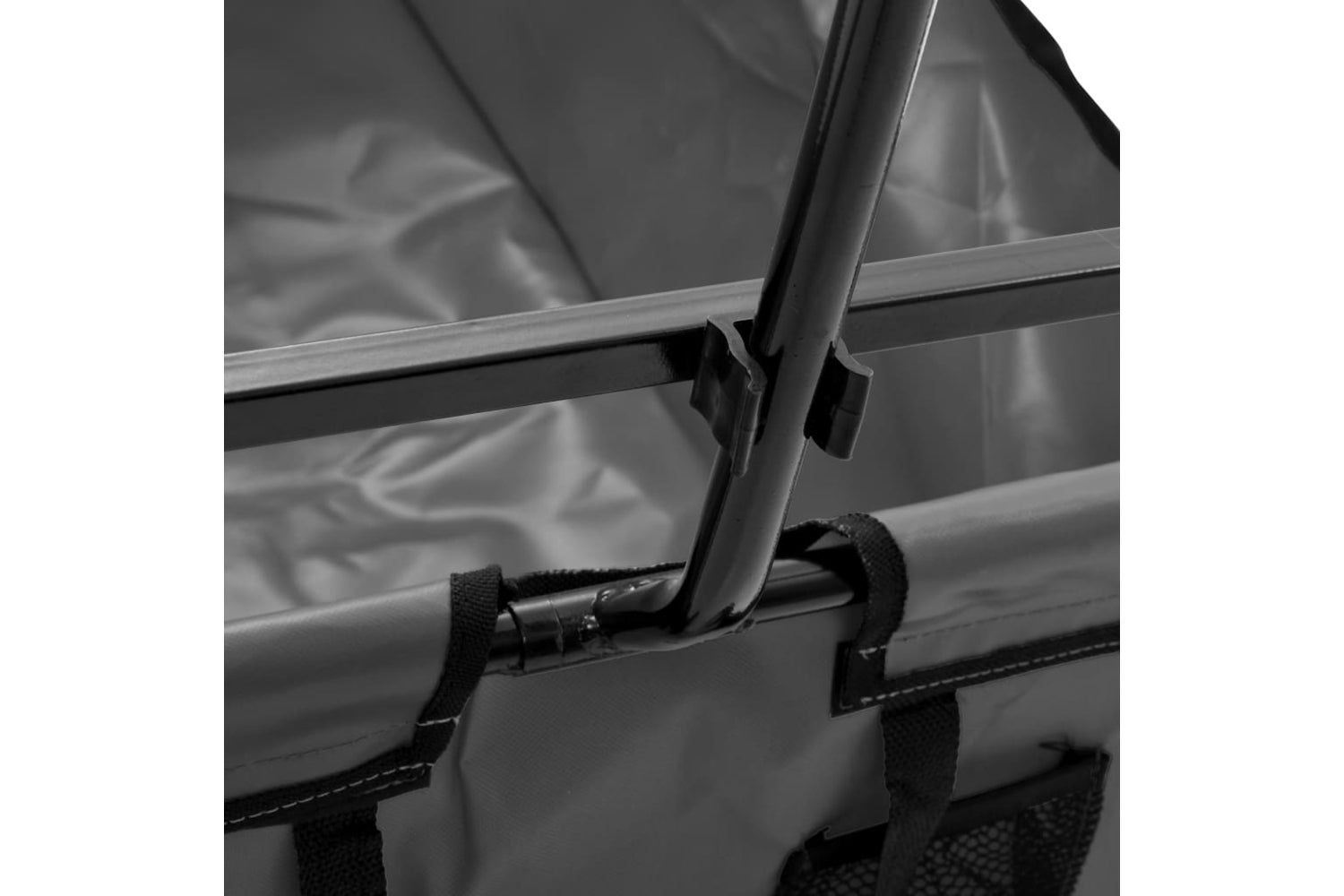 Vidaxl 145511 Folding Hand Trolley Steel Grey-5
