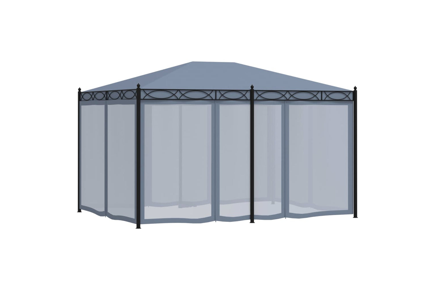 Vidaxl 48057 Gazebo With Mesh Screens 3x4 M Anthracite Steel-4