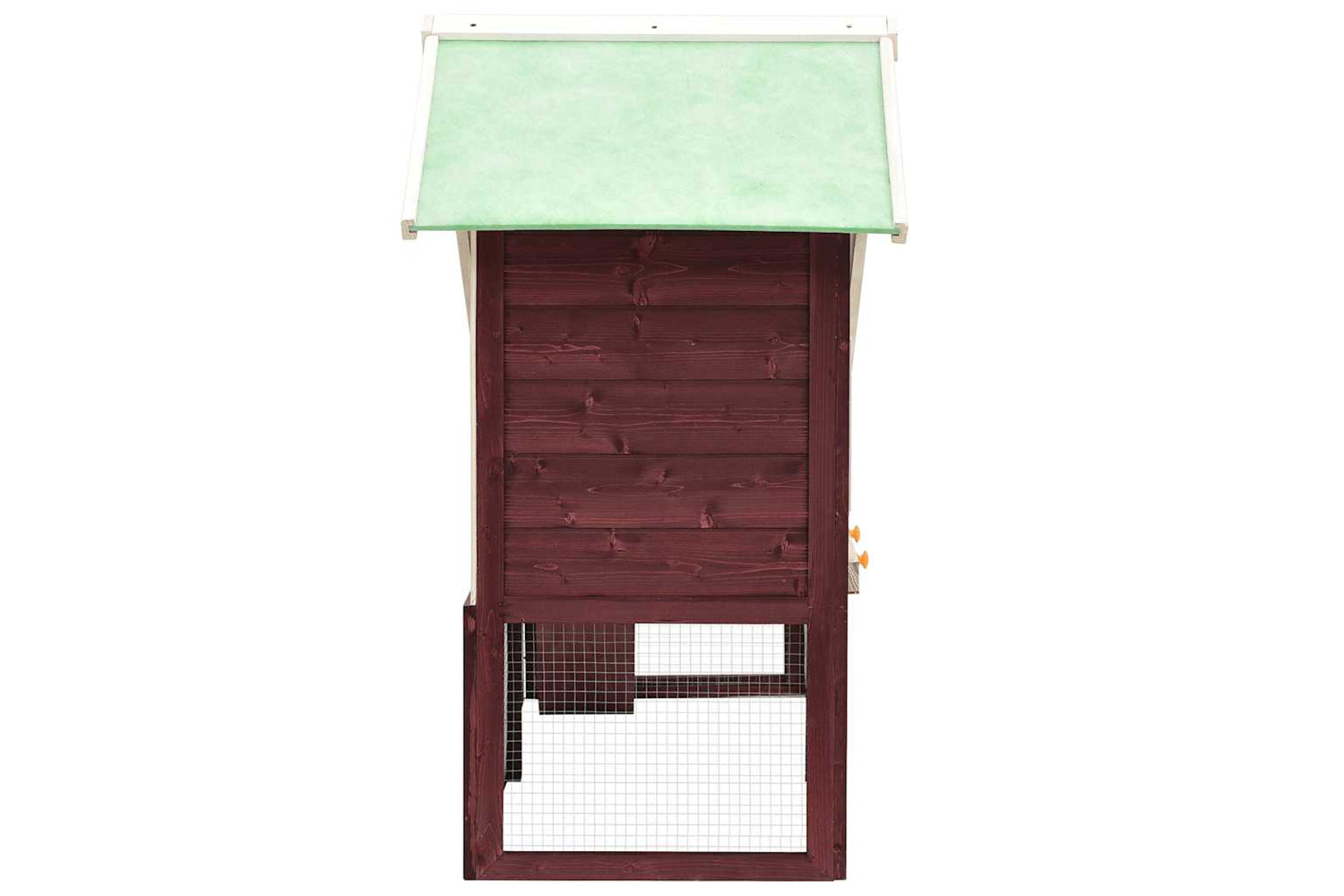 vidaXL 170870 Rabbit Hutch Mocha And White 140x63x120cm Solid Firwood-3