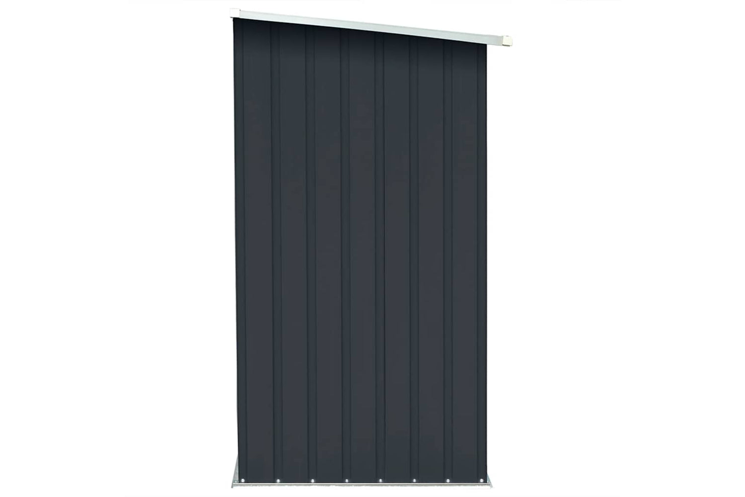 vidaXL 47091 Garden Log Storage Shed Galvanised Steel 163x83x154cm Anthracite-3