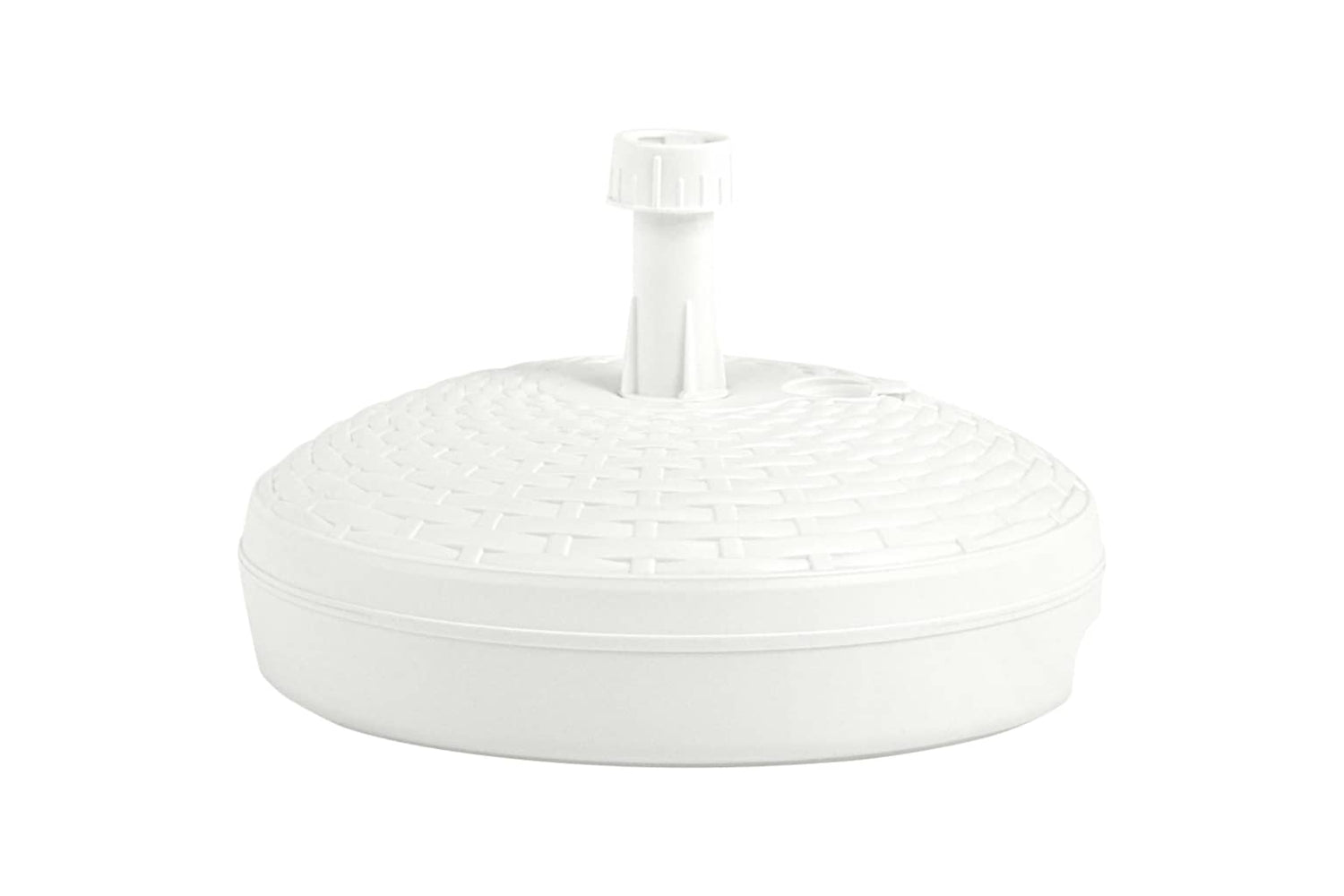 Vidaxl 48769 Umbrella Base Sand/water Filled 20 L White Plastic Rattan-3
