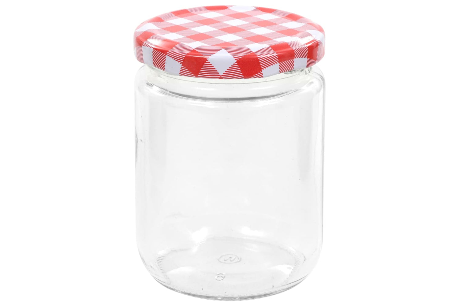 Vidaxl 50798 Glass Jam Jars With White And Red Lid 48 Pcs 230 Ml-3