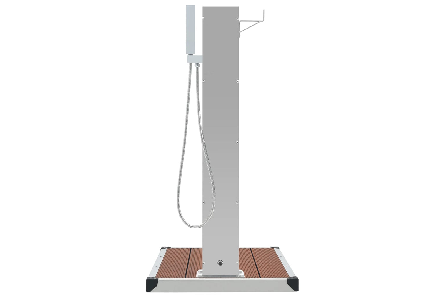 Vidaxl 3051291 Outdoor Shower With Tray Wpc Stainless Steel-5