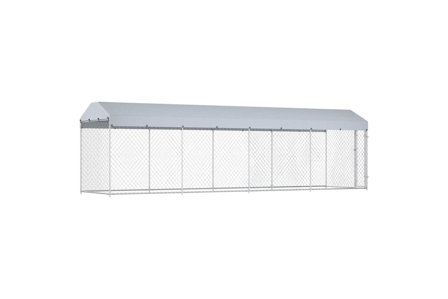 Vidaxl Outdoor Dog Kennel With Roof 760x190x225 Cm-4