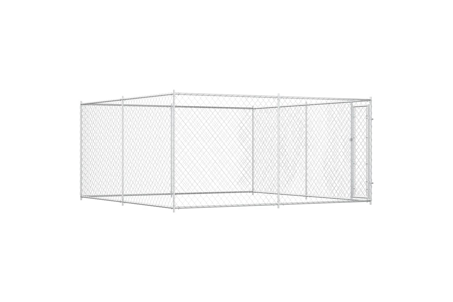 Vidaxl Outdoor Dog Kennel 383x383x185 Cm-4