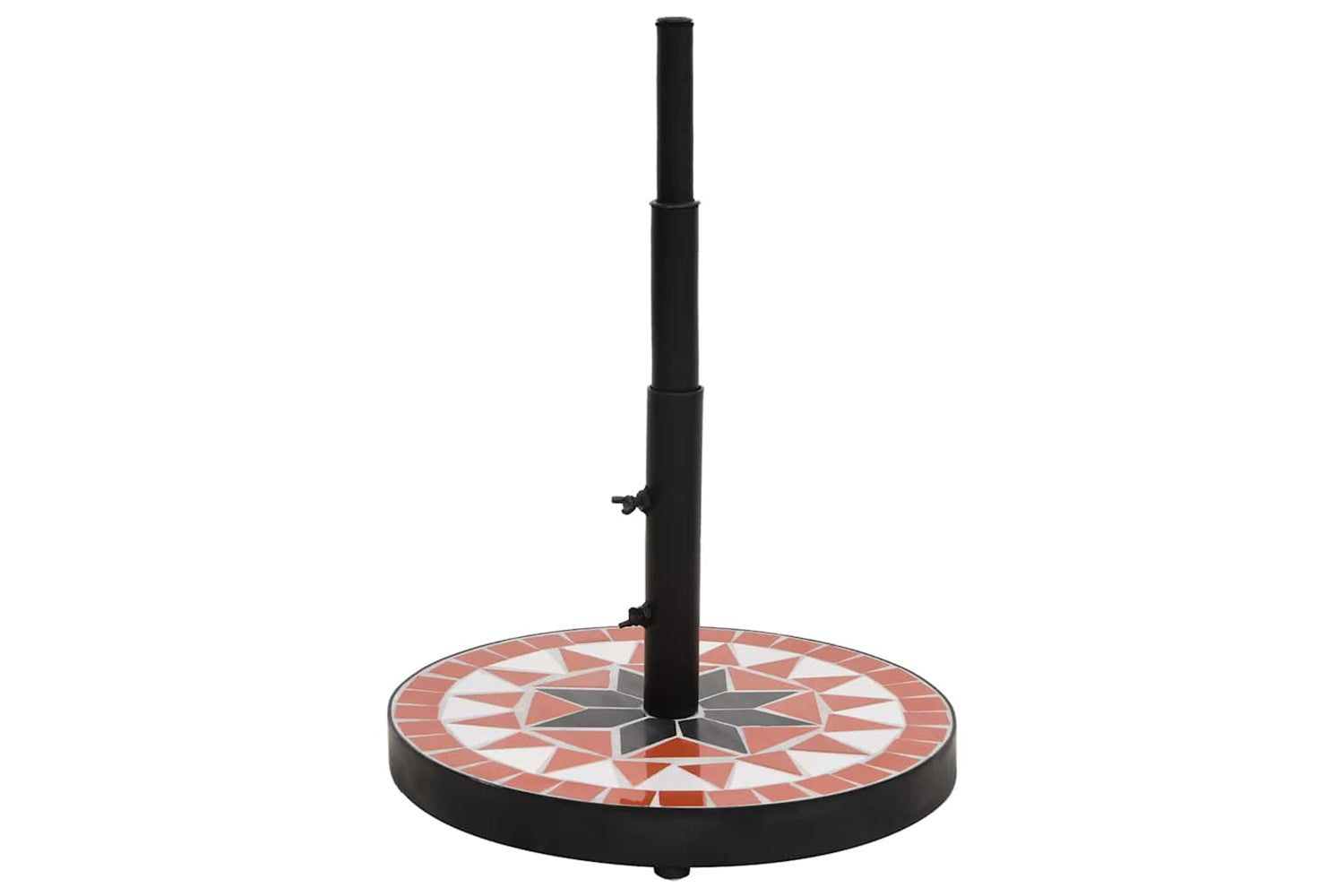 Vidaxl Parasol Base Terracotta And White Round 12 Kg-2