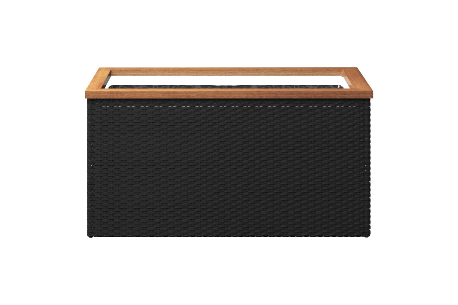 vidaXL 319416 Planter Black 80x40x40cm Poly Rattan-2