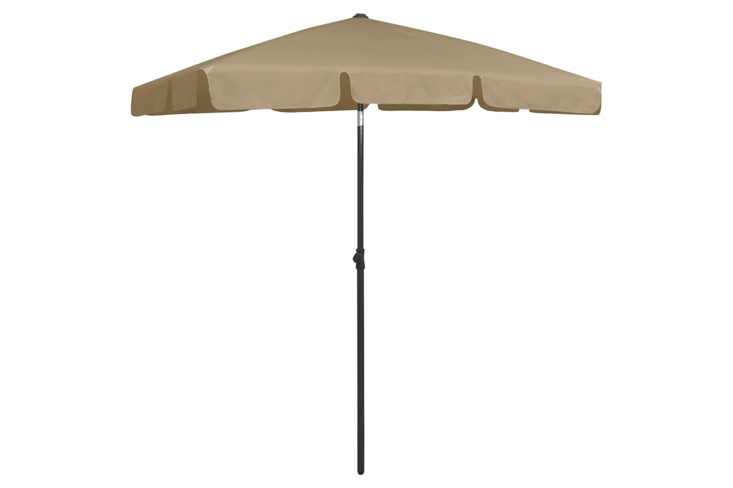 vidaXL 314722 Beach Umbrella Taupe 180x120cm-2