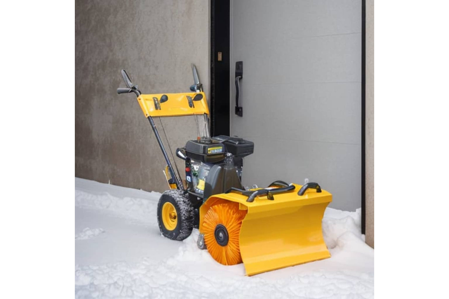 Vidaxl 141978 Multifunctional Petrol-powered Snow Plough/sweeper Set 6.5hp-2