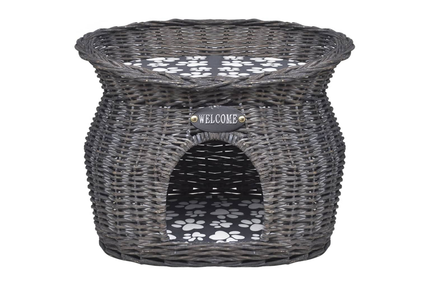 Vidaxl 170222 Willow Cat Tree Pet House/bed/scratching Post With Cushion-2