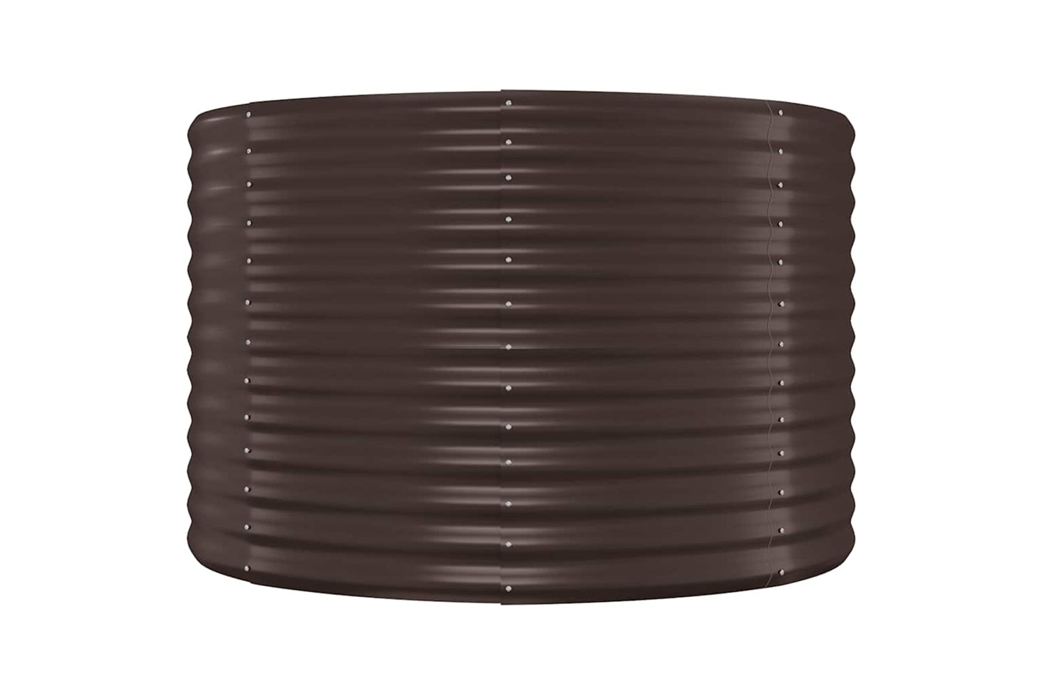 vidaXL 319055 Garden Raised Bed Powder-coated Steel 100x100x68cm Brown-2