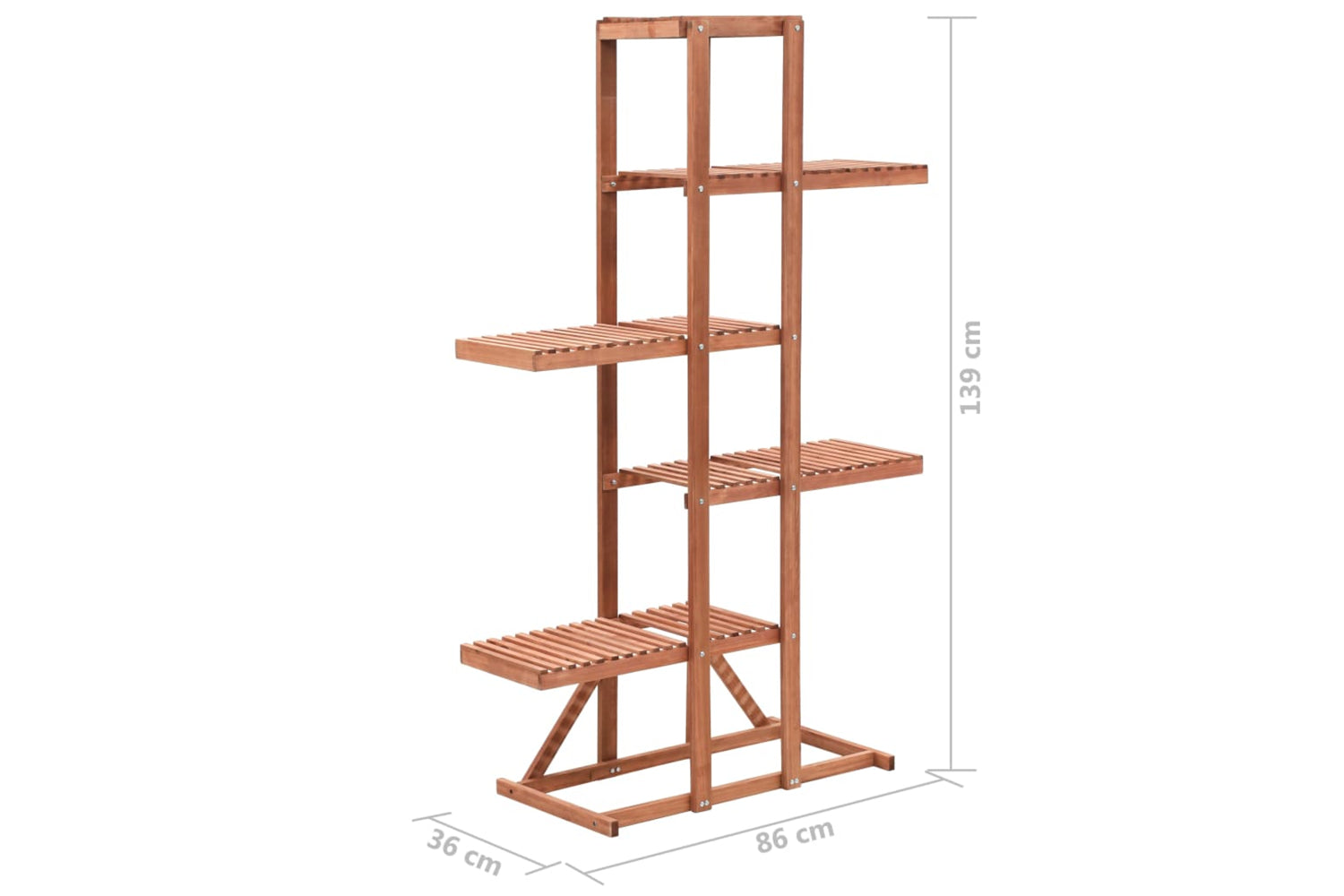 vidaXL 246432 Plant Stand Cedar Wood 86x36x139cm-6