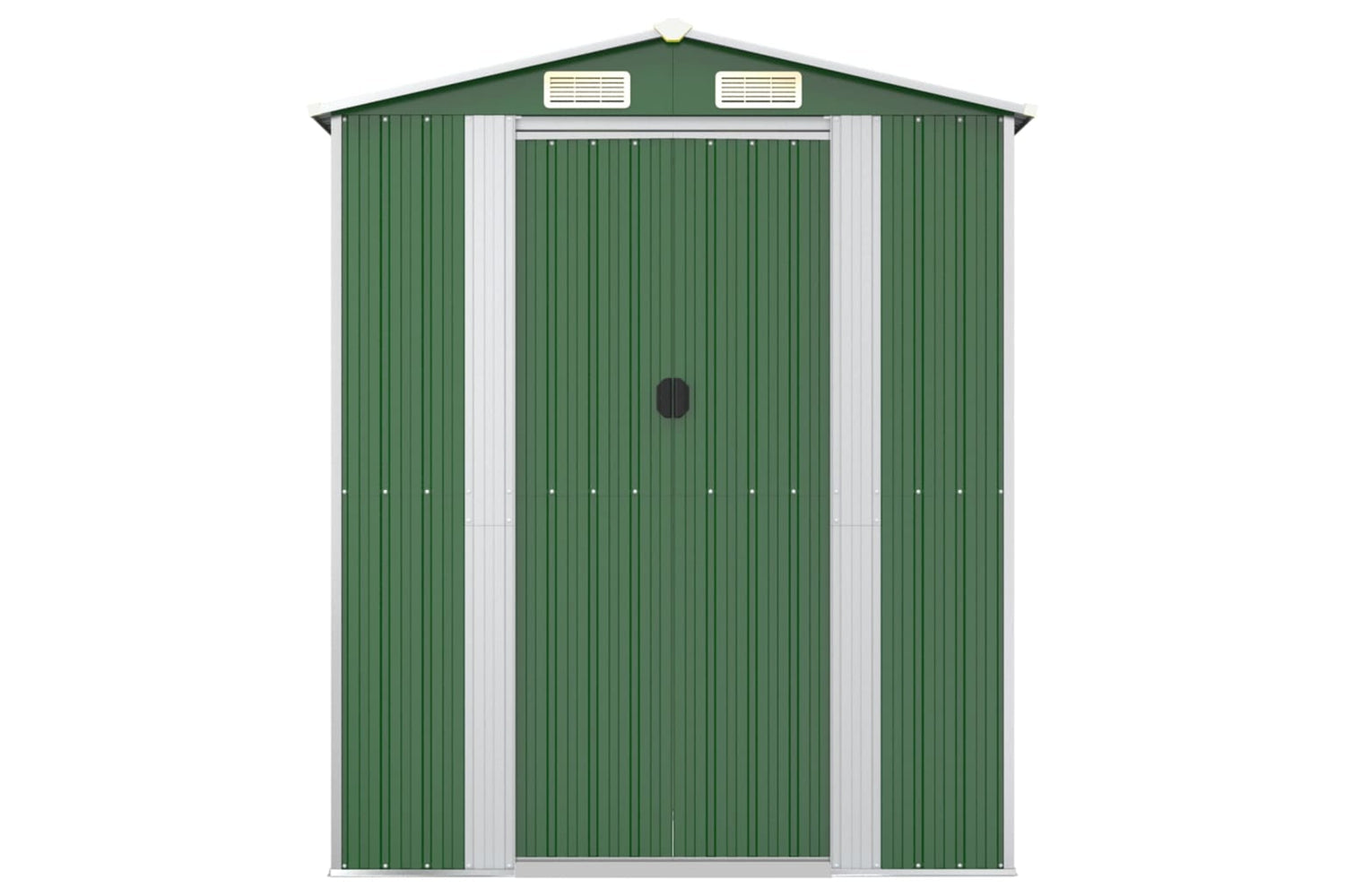 vidaXL 3147431 Garden Shed Green 192x523x223cm Galvanised Steel-3