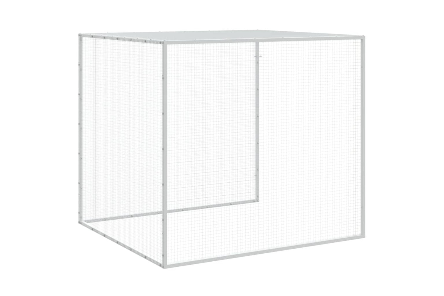 vidaXL 3189040 Chicken Cage With Roof Anthracite 403x98x90cm Galvanised Steel-7