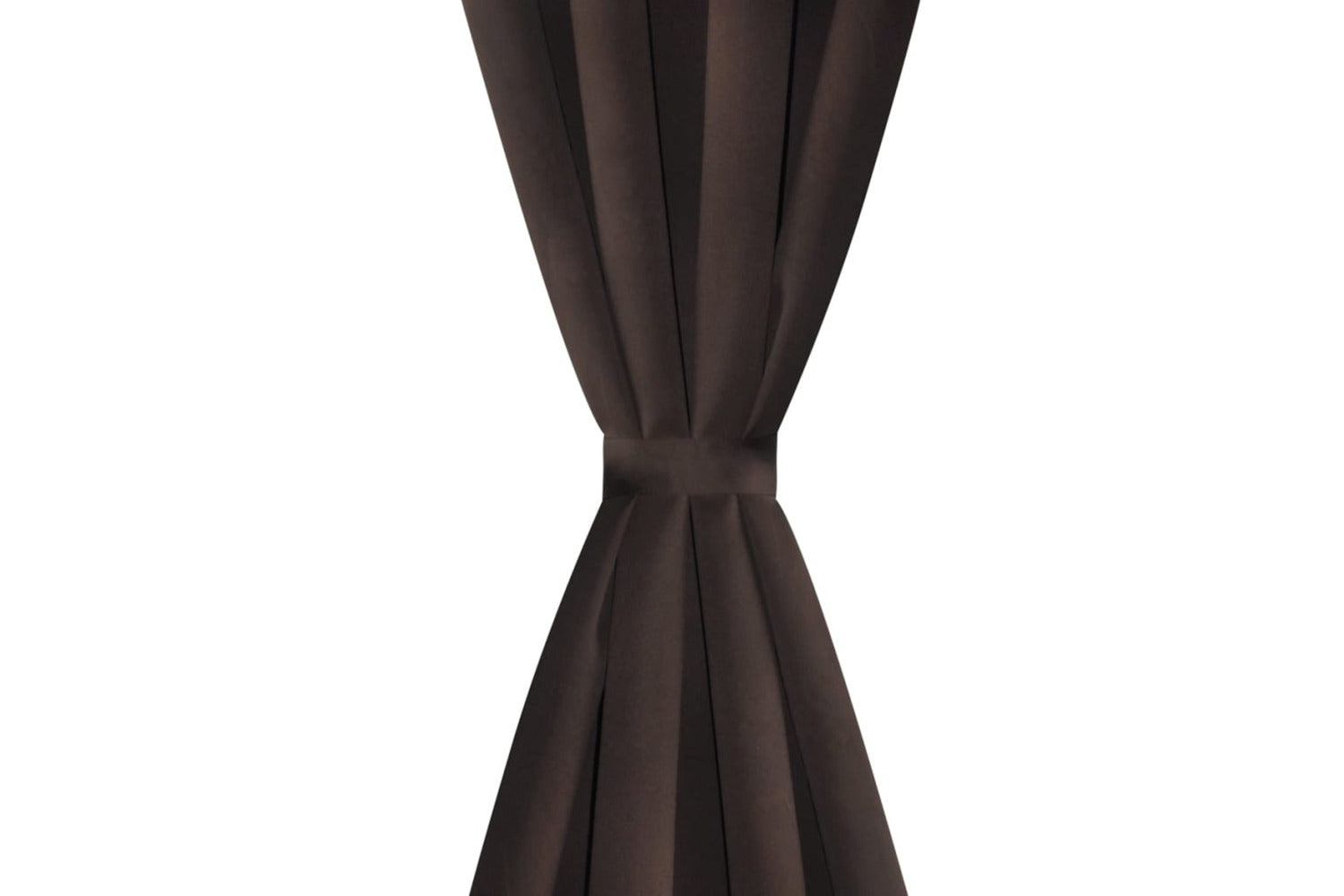 vidaXL 130371 2 Pcs Brown Blackout Curtains With Metal Rings 135 X 245cm-2