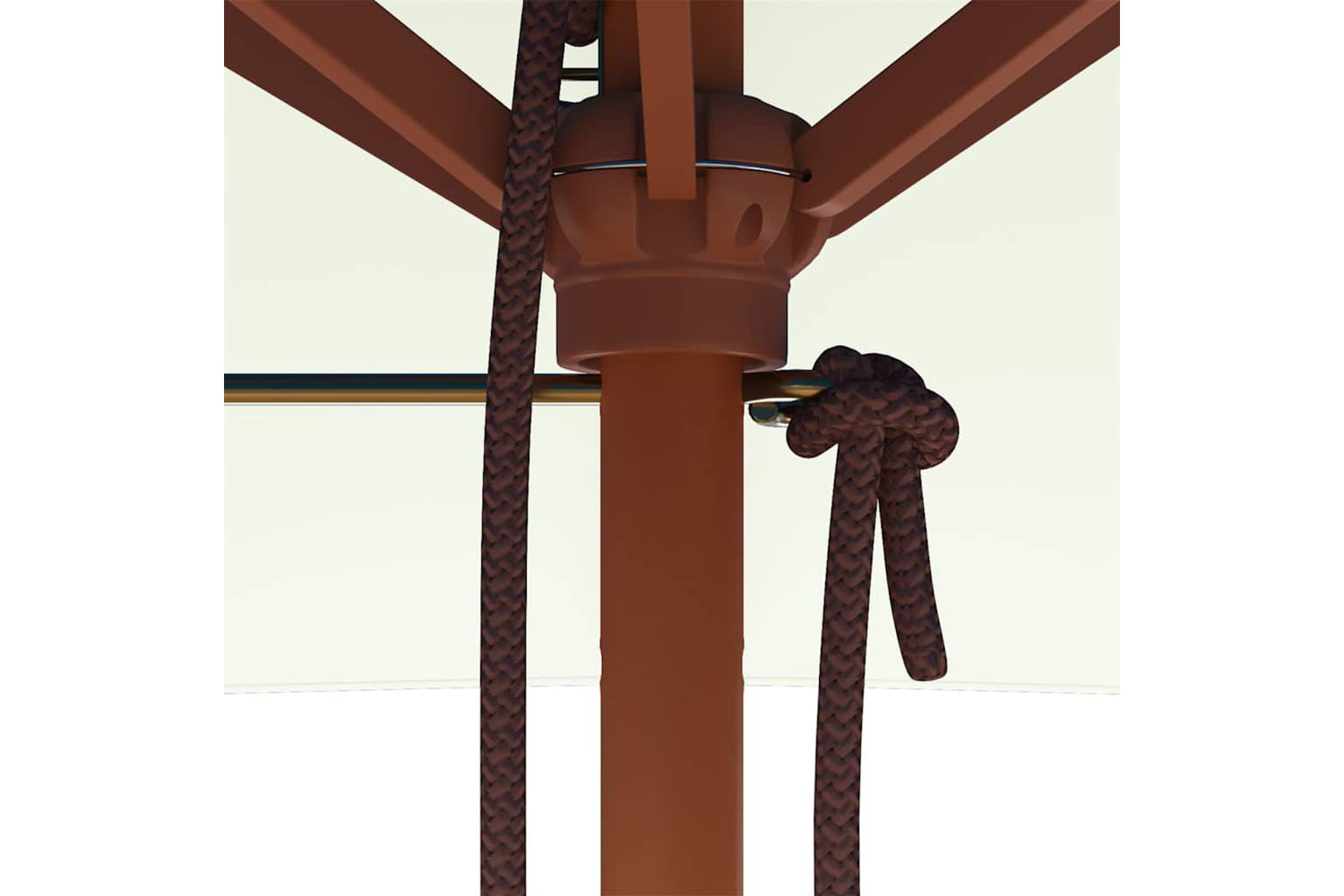 vidaXL 44533 Outdoor Parasol With Wooden Pole 150x200cm Sand-8