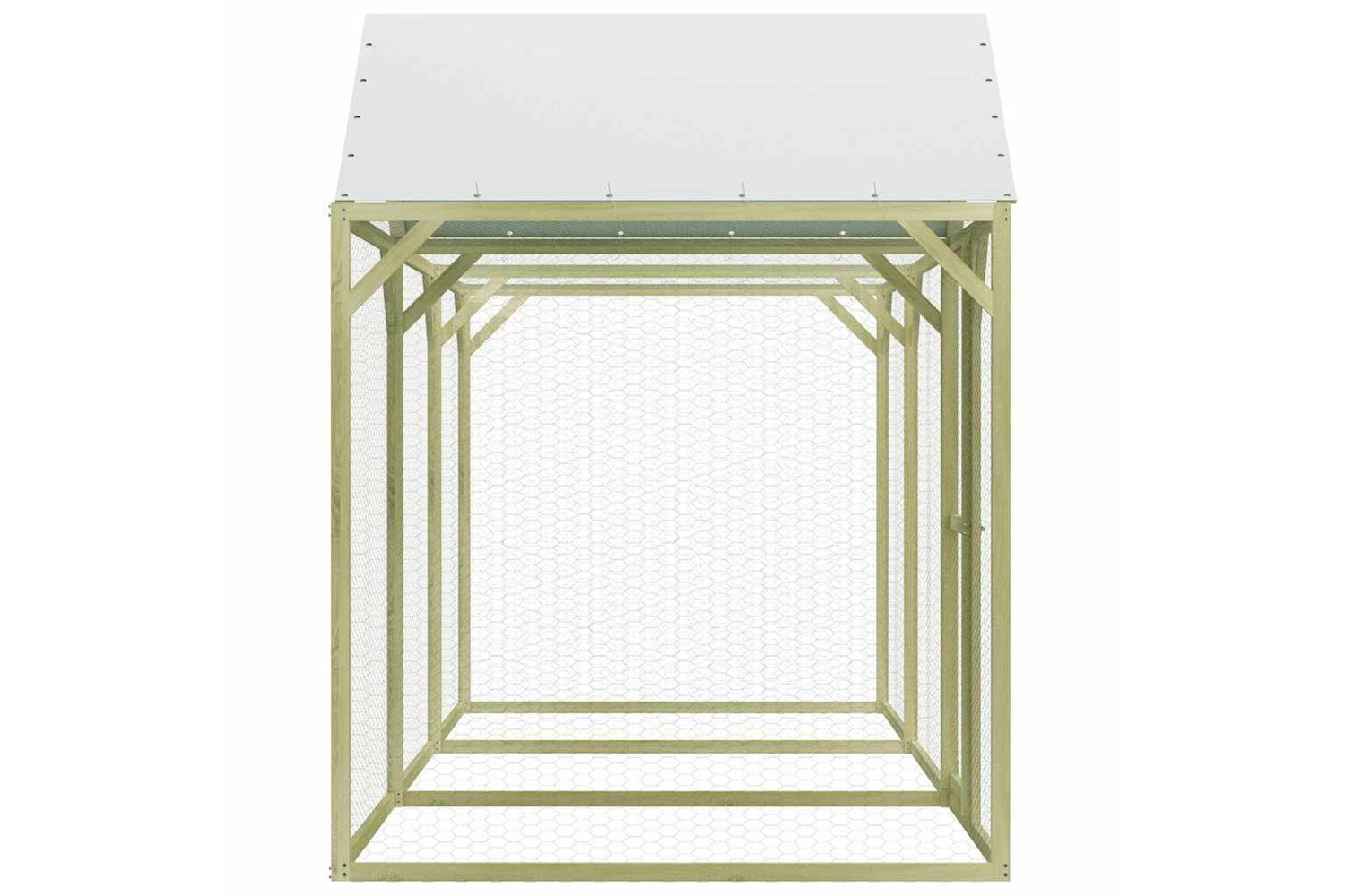 Vidaxl 278401 Chicken Cage 4.5x1.5x2 M Impregnated Pinewood-3