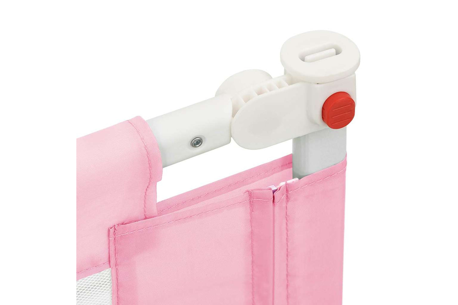Vidaxl Toddler Safety Bed Rail Pink 150x25 Cm Fabric-6