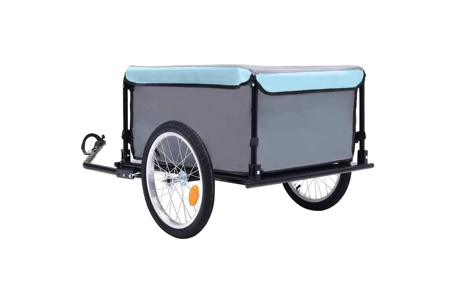 Vidaxl Bike Trailer Black And Blue 65 Kg-4